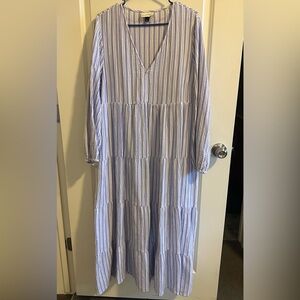 Universal Thread Blue and White Striped Dress